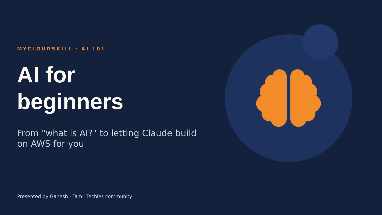 Slide 1: AI for beginners